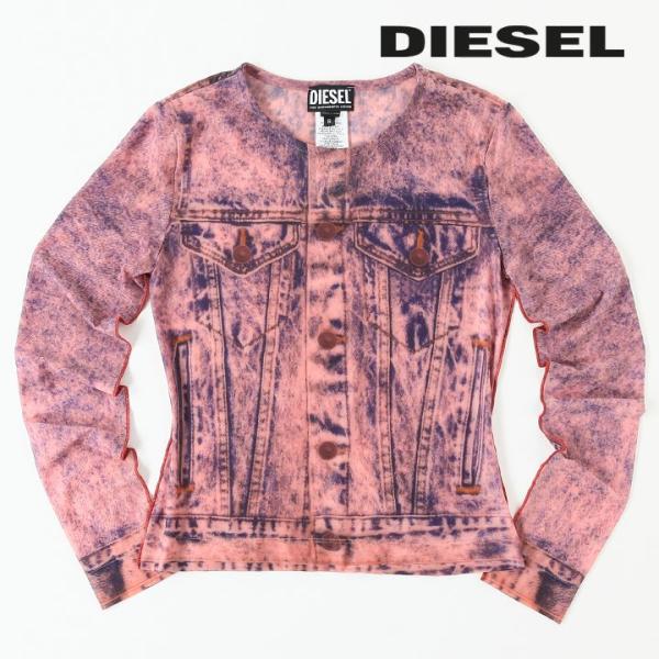 DIESEL　ディーゼル　トロンプルイユ　レーヨン　シャツ　サイズ48 DIESEL ディーゼル トロンプルイユ レーヨン シャツ サイズ48