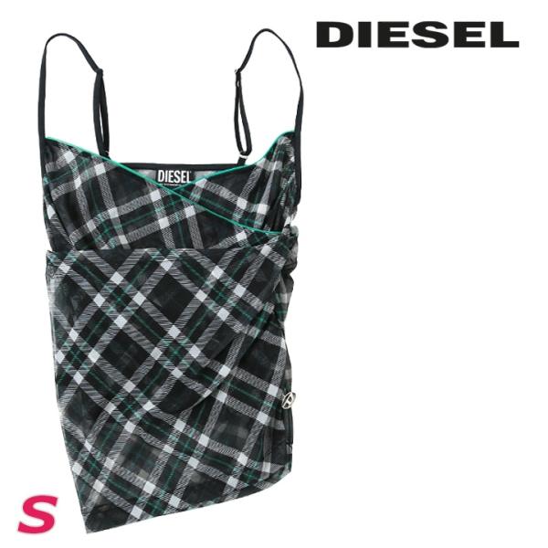 DIESEL ディーゼル チェック柄キャミソール レディース D