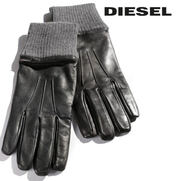 DIESEL ディーゼル 革手袋 レザーグローブ メンズ 羊革 本革 DIESEL ディーゼル 革手袋 レザーグローブ メンズ 羊革 本革