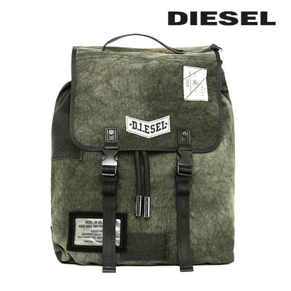 美品 ディーゼル バックパック VOLPAGO BACK デニム 大容量 ロゴ DIESEL ディーゼル バックパック 鞄 メンズ ヴィンテージ感 ムラ
