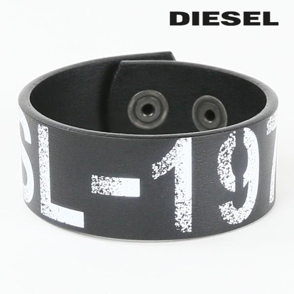 美品 DIESEL レザーブレスレット 黒 ジップデザイン イタリア製 ワイド tutto-tutto_die-m-a-d4-715