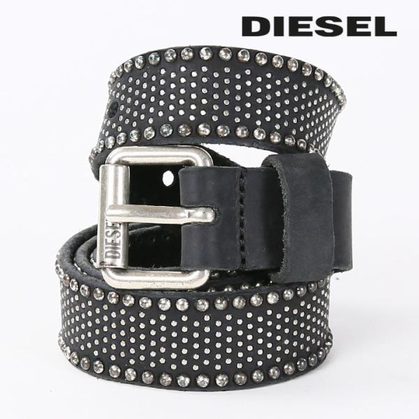 DIESEL ベルト レザー 正規品 新品未使用 DIESEL ディーゼル レザーナローベルト メンズ レディース 男女