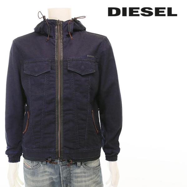ディーゼル DIESEL スウェットデニムジャケット メンズ ジップ