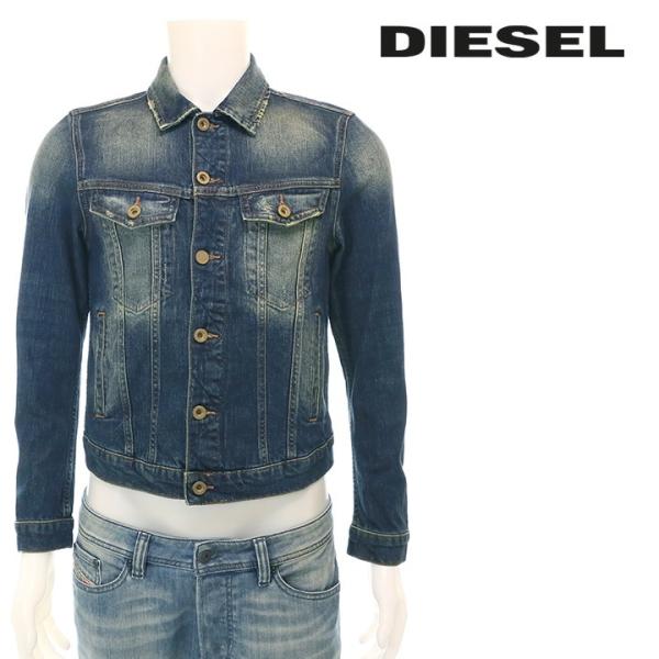 【新品未使用】ディーゼル　デニムジャケット　ジャンパー　ダメージ加工 DIESEL ダメージ加工 デニムジャケット