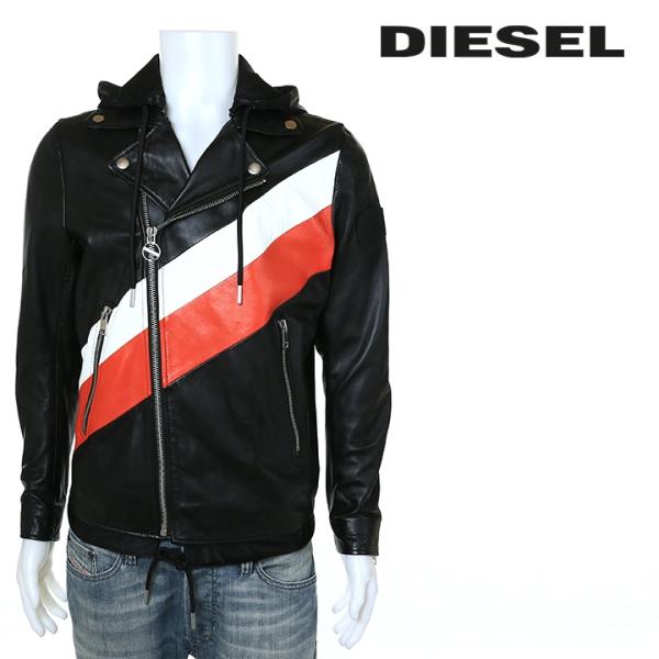 DIESEL レザージャケット サイズM DIESEL｜メンズ レザージャケット ロゴ | Rakuten Fashion(楽天