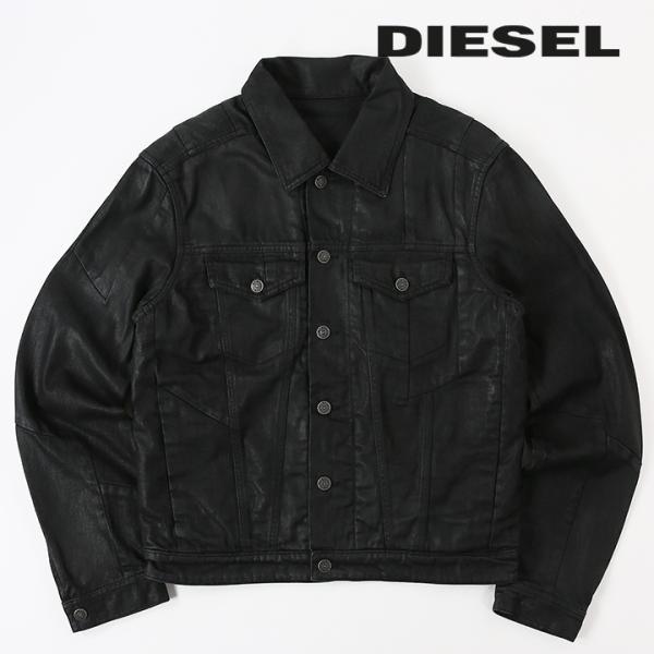DIESEL コーティングデニムジャケット NHILL-NE ジョグジーンズ M DIESEL（ディーゼル） メンズ ジャケット JOGG JEANS デニムジャケット