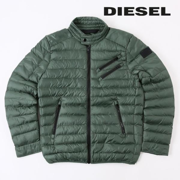 DIESEL ディーゼル 中綿キルティングジャケット メンズ ラバーロゴ