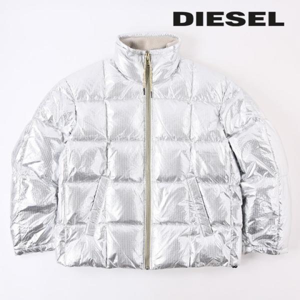 DIESEL ディーゼル ダウンジャケット メンズ メタリックカラー