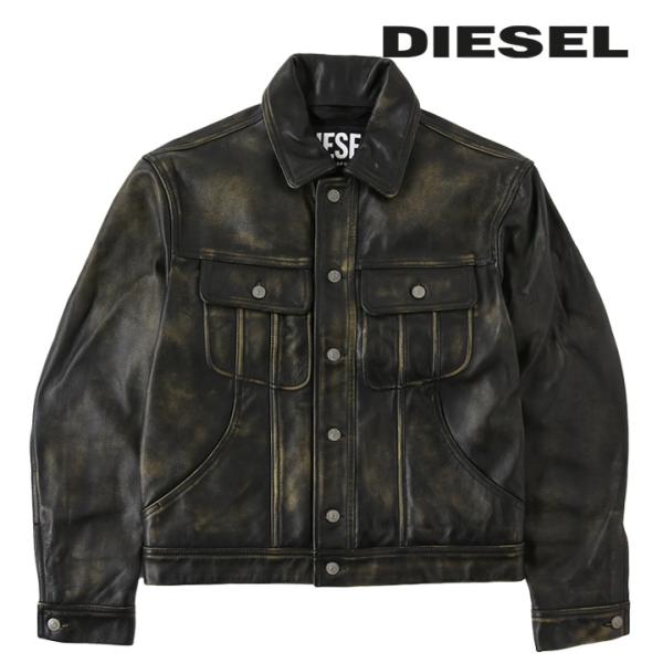 DIESEL ディーゼル☆L-LEO レオパードダッフルコート☆S 日本M Amazon | DIESEL(ディーゼル) メンズ Leather jackets L-RACING