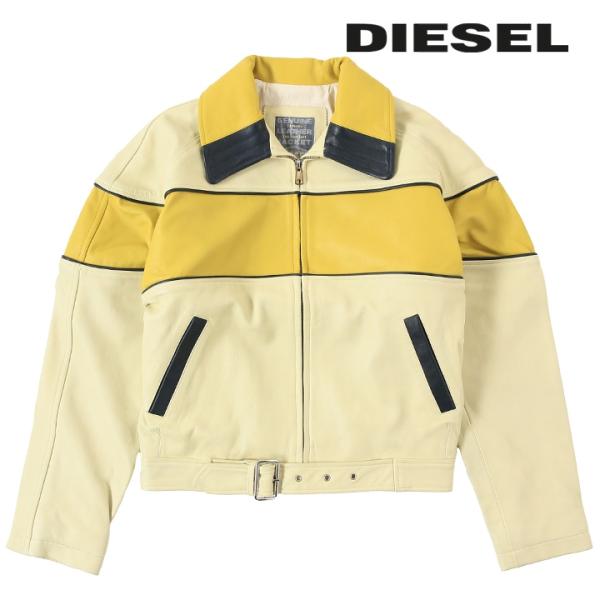 DIESEL TIMELESS レザージャケット　シングルライダース　ラムスキン DIESEL TIMELESS レザージャケット シングルライダース