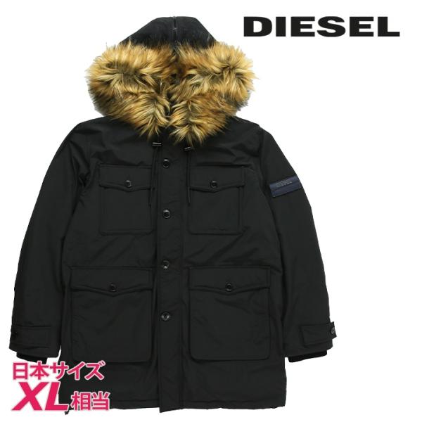 DIESEL ディーゼル 中綿ジャケット コート メンズ フェイクファー