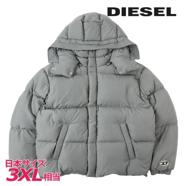 【DIESEL】 ダウンジャケット DIESEL ディーゼル ダウンジャケット メンズ ワンポイントオーバルD