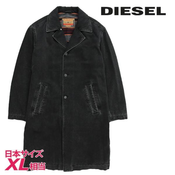 DIESEL ディーゼル デニムロングコート メンズ ヴィンテージウォッシュ
