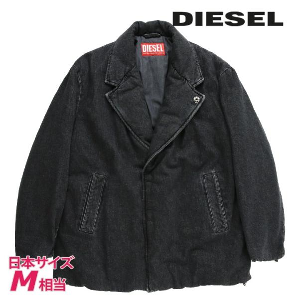 ディーゼル ブルゾン ジャケット ビンテージ DIESEL ディーゼル ブラックデニムパッデッドジャケット メンズ