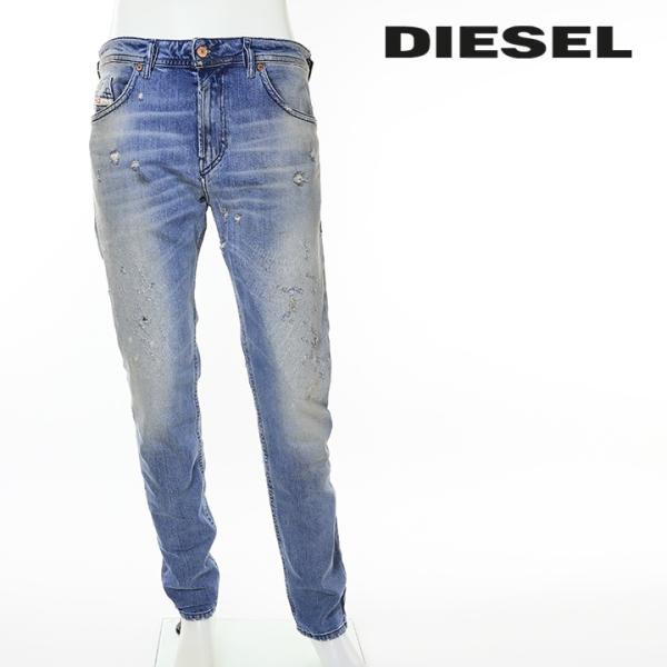 DIESELデニムパンツ THOMMER-T ダメージ加工 ストレッチ W33 DIESELデニムパンツ THOMMER-T ダメージ加工 ストレッチ W33