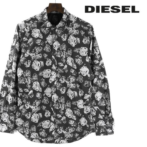 ディーゼル Diesel 長袖シャツ メンズ 花柄 バラ柄 ローズ柄 総柄 スリム お兄系 Sausanna Buyee 日本代购平台 产品购物网站大全 Buyee一站式代购 Bot Online