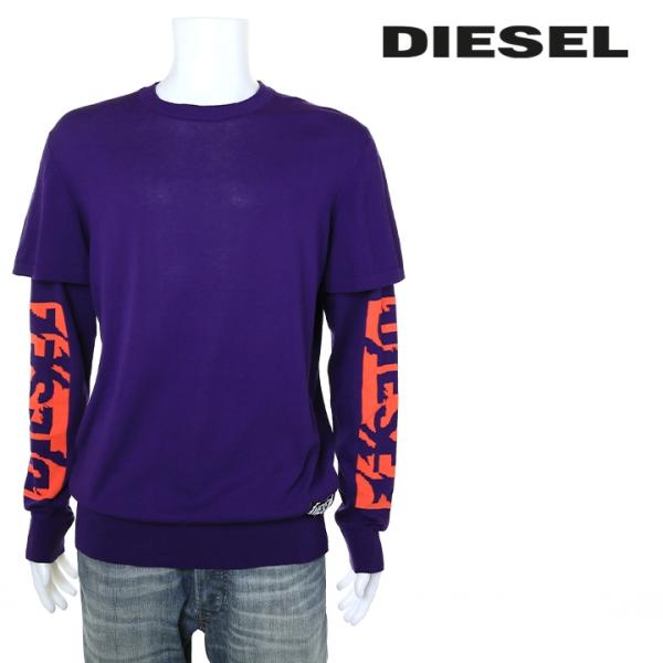 DIESEL / ニット・セーター(薄手)/--/コットン/WHT DIESEL ディーゼル コットンニットセーター メンズ レイヤードデザイン