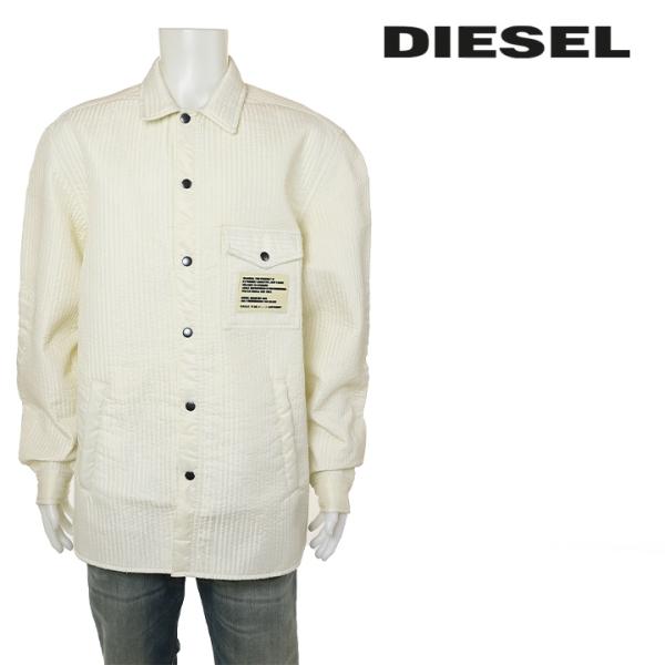 DIESEL ワッフル ジャケット 美品 DIESEL ディーゼル シャツジャケット メンズ ビッグサイズ