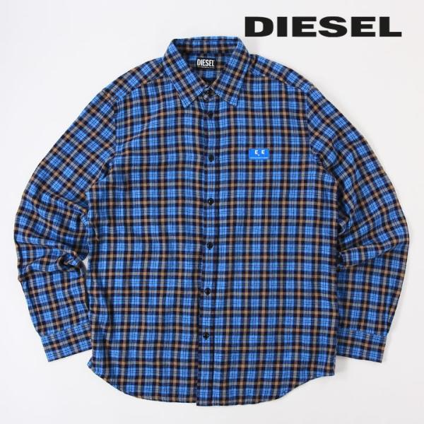 DIESEL シャツジャケット チェック柄 DIESEL ディーゼル メンズカジュアルチェックシャツジャケット