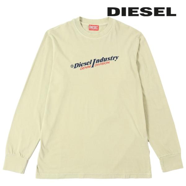 DIESEL ディーゼル 長袖Tシャツ カットソー メンズ ロゴプリント