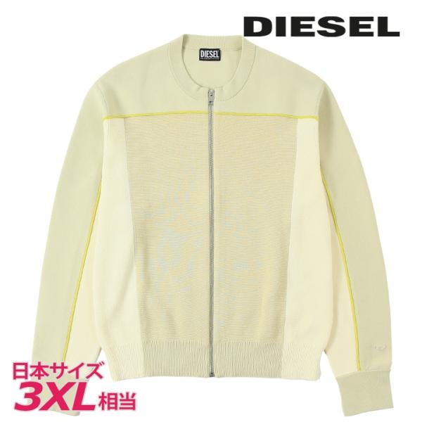 DIESEL ロゴ入り長袖　カーディガン DIESEL ディーゼル 長袖ニットセーター カーディガン メンズ