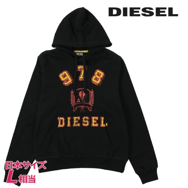 ディーゼル DIESEL プルオーバースウェットパーカー メンズ クラックプリント 長袖 S-GINN-HOOD-E5