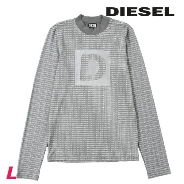 DIESEL ディーゼル 長袖Tシャツ カットソー メンズ パフプリント
