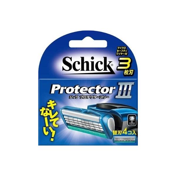 シック プロテクタースリー 替刃 (4コ入) 3枚刃 クリックポスト対応