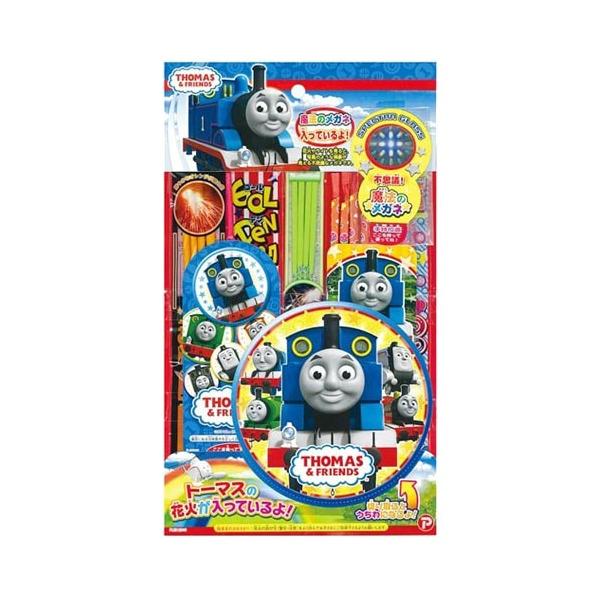 手持ち花火セット きかんしゃトーマス KA-10・NCA・きかんしゃトーマスとのコラボ商品！・手持花火と線香花火だけの花火セット。・絵型花火はトーマスがデザインされたオリジナル品！　切り取ってうちわにもなる台紙が入って、花火がさらに輝く不思...