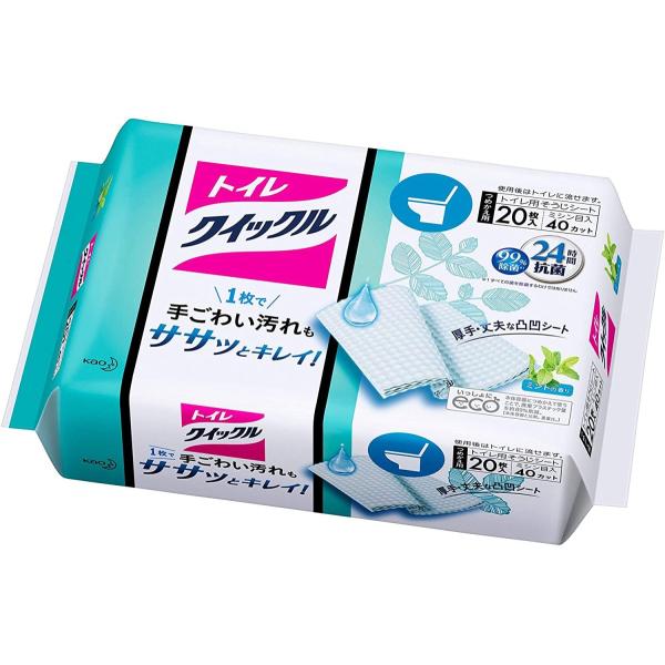 Kao 花王 トイレクイックル つめかえ用 ジャンボパック 20枚入