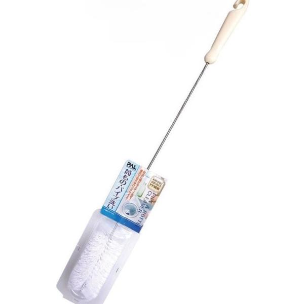 PAL 筒もの・パイプ洗い 40-322 柄付きブラシ 全長50cm・自由に曲がるスチール芯！・奥まで洗えるロングサイズ！・水切れが良く清潔に洗えるPP繊維