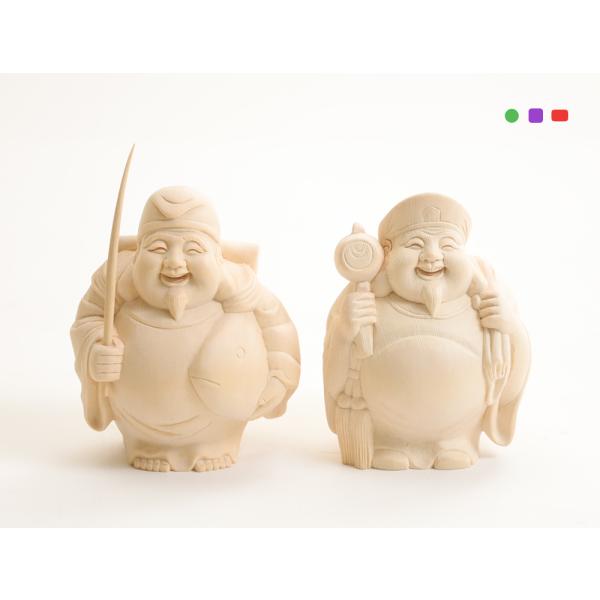 メール便無料 恵比寿 大黒 焼き物 七福神 置物 Cervejariaturatti Com Br