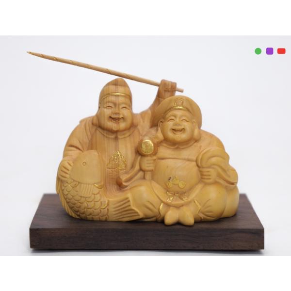 メール便無料 恵比寿 大黒 焼き物 七福神 置物 Cervejariaturatti Com Br