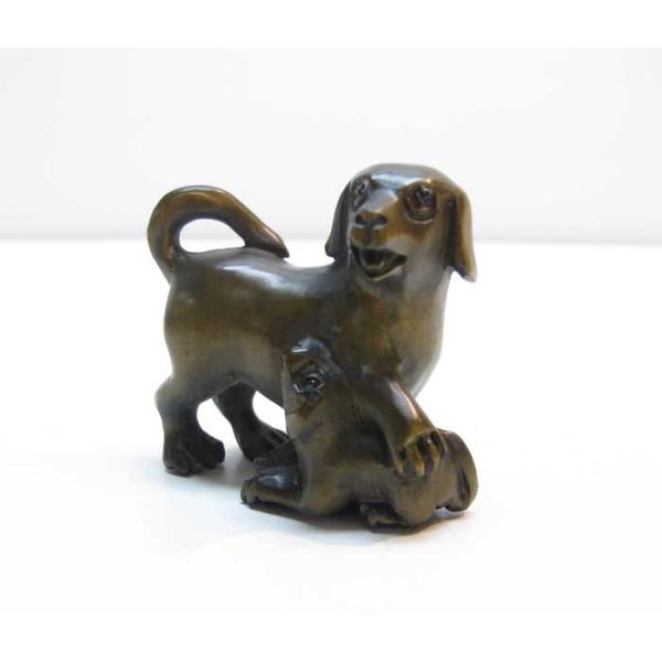 木彫り 根付 一刀彫 Al完売しました 素材 柘植 犬