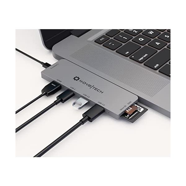 NOV8Tech USB C-HDMIハブアダプター(スペースグレイー MacBook Air用) 2020 M1 2019/2018&MacBook Pro 2020 M119 18/2017/2016ドッ? :a-B07SHD1Y1K-20220528:tuyari-nuSHOP 通販 TSdrena Macbook Pro 13 15インチ用 USB type c マックブック ハブ Thunderbolt3 Type-C