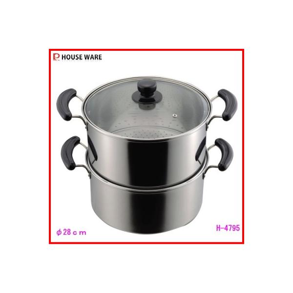 ステンレス製二層蒸し器 Amazon｜パートナーズセッション 蒸し上手ステンレス2段蒸し器30cm