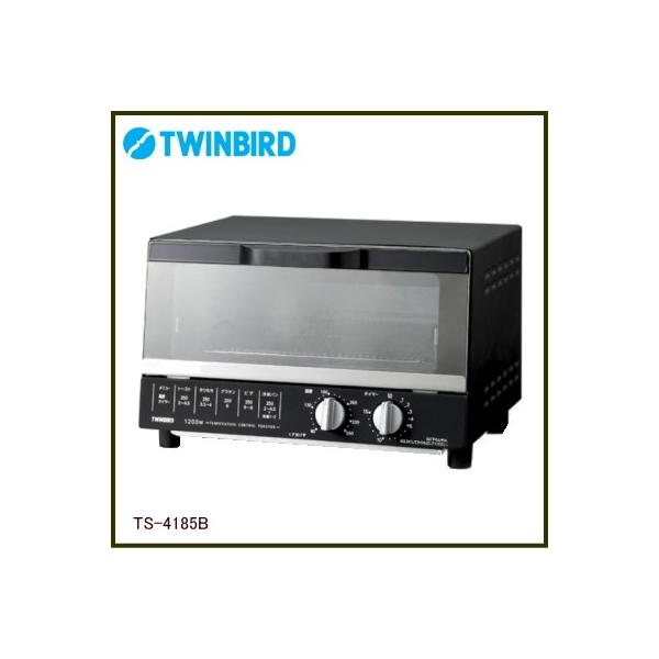 TWINBIRD TS-4185B BLACK　オーブントースター　新品 Amazon.co.jp: ツインバード オーブントースター 4枚焼き 1200W