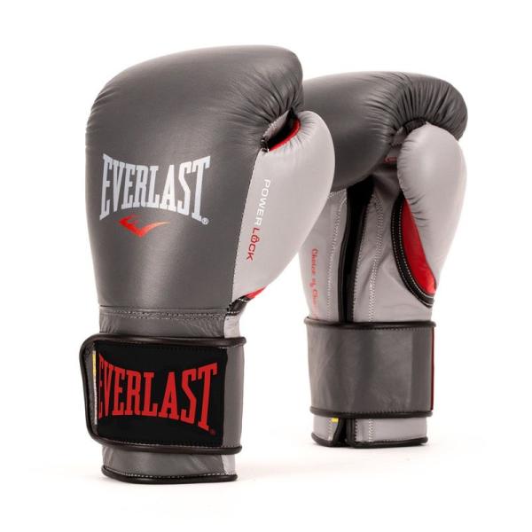 Everlast P00000593 パワーロック トレーニンググローブ (フック&amp;ループ) ブルー/レッド 14オンス