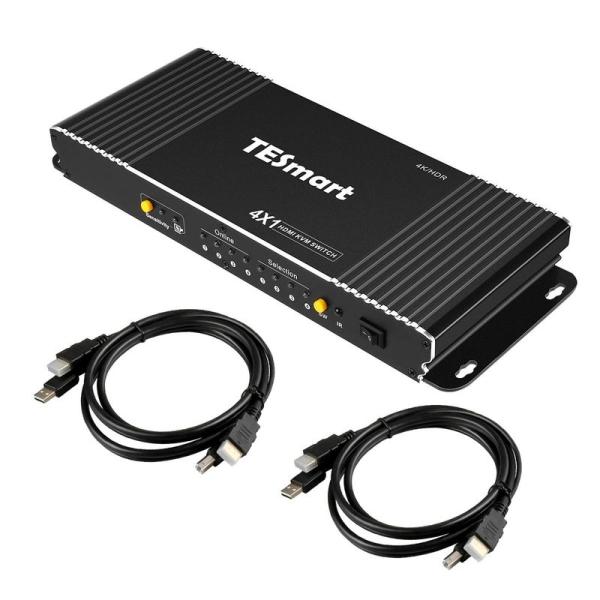 最新デザインの 古賀敬浩様TESmart DisplayPort KVMスイッチ 切り替え