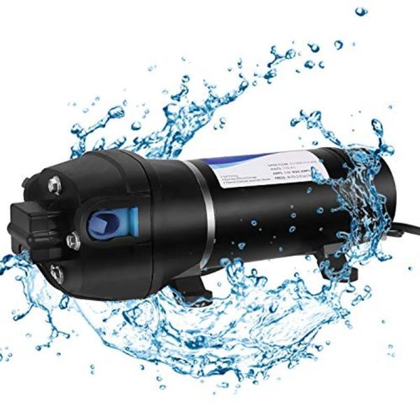 NEWTRY 給水 排水ポンプ ダイヤフラムポンプ 自吸式ウォーターポンプポンプ RV水道水ポンプ 自動スイッチ 大流量 17L/min (