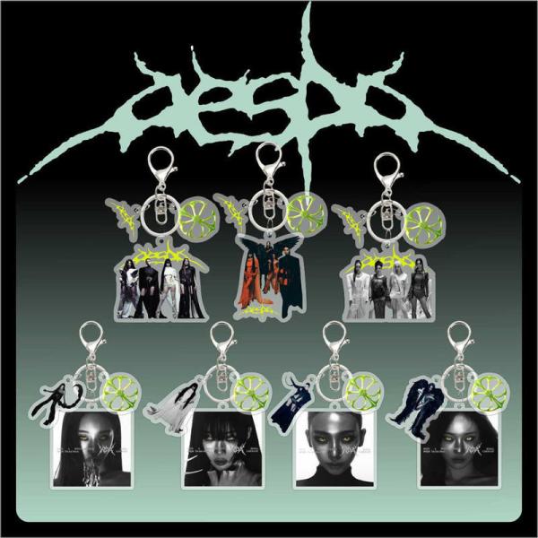 2番目半額 aespaグッズ WDA キーリング アクリル lemonade エスパ