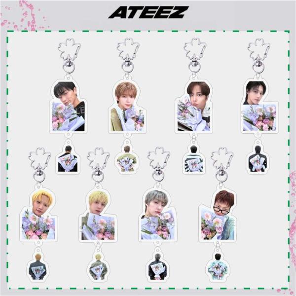 2番目半額 ATEEZグッズ キーリング アクリル エイティーズ キーホルダー グッズ キーチェーン アクセサリー ateez 携帯 鍵 自動車飾り おしゃれ 小物 飾り