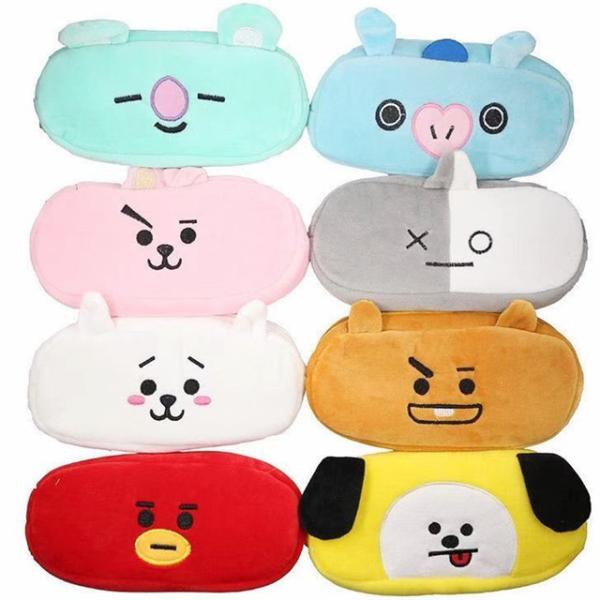 送料無料 BTSグッズ ペンケース ビーティー21 防弾少年団 BT21 化粧ポーチ シンプル 筆箱 小物入れ 見やすい かわいい 小学生 中学生 高校生 人気 韓国