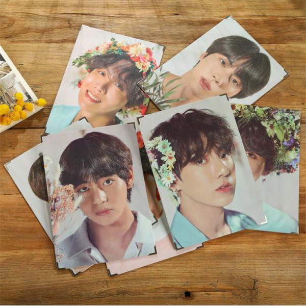 BTS グッズセット フォトカード・ポスター・バッジ・バッグ・ガラス製置物等 送料無料 BTSグッズ フォトカード 34cm*24cm 防弾少年団 写真