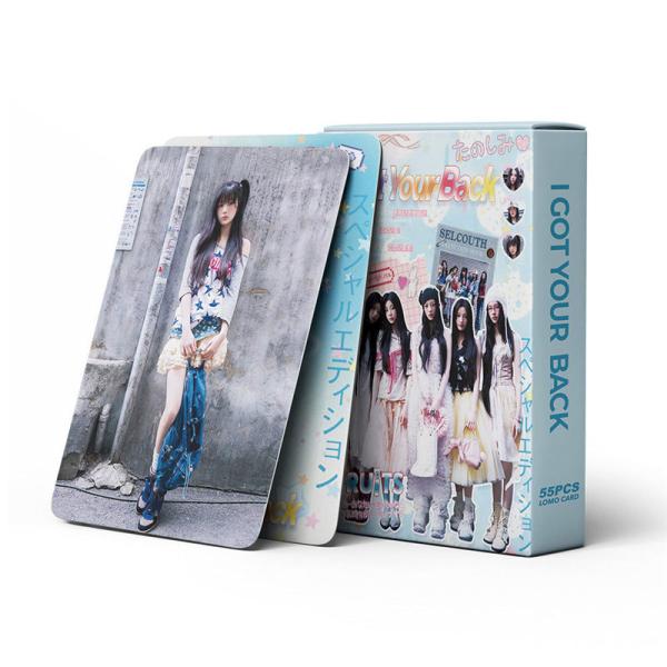 ILLIT�O�b�Y �t�H�g�J�[�h 55�� �Z�b�g �g���J �A�C���b�g �ʐ^ �S�� �t�H�g�J�[�h K-POP �؍� �A�C�h�� I Got Your Back ���� ���� LOMO�J�[�h Wonhee Iroha ���i�摜2