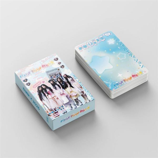 ILLIT�O�b�Y �t�H�g�J�[�h 55�� �Z�b�g �g���J �A�C���b�g �ʐ^ �S�� �t�H�g�J�[�h K-POP �؍� �A�C�h�� I Got Your Back ���� ���� LOMO�J�[�h Wonhee Iroha ���i�摜3