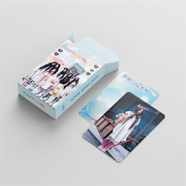 ILLIT�O�b�Y �t�H�g�J�[�h 55�� �Z�b�g �g���J �A�C���b�g �ʐ^ �S�� �t�H�g�J�[�h K-POP �؍� �A�C�h�� I Got Your Back ���� ���� LOMO�J�[�h Wonhee Iroha ���i�摜5