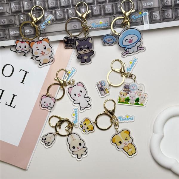 2番目半額 TWSグッズ キーリング トゥアス アクリル キーホルダー Twimiグッズ キーチェーン アクセサリー 携帯 鍵 自動車飾り おしゃれ 小物 飾り Twimi 可愛い