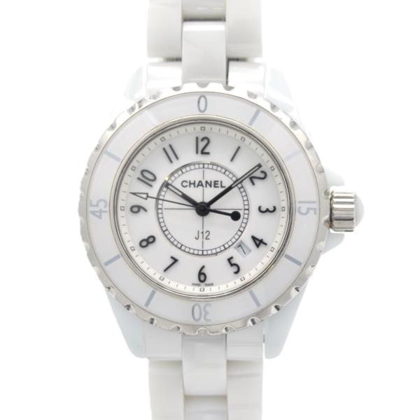 CHANEL シャネル J12 クォーツ 33ミリ H0968 QZ ホワイト文字盤