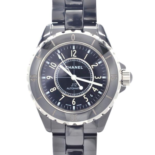 CHANEL J12 自動巻き腕時計 38mm CHANEL シャネル J12 38ミリ AT/自動巻 ブラック文字盤 セラミック